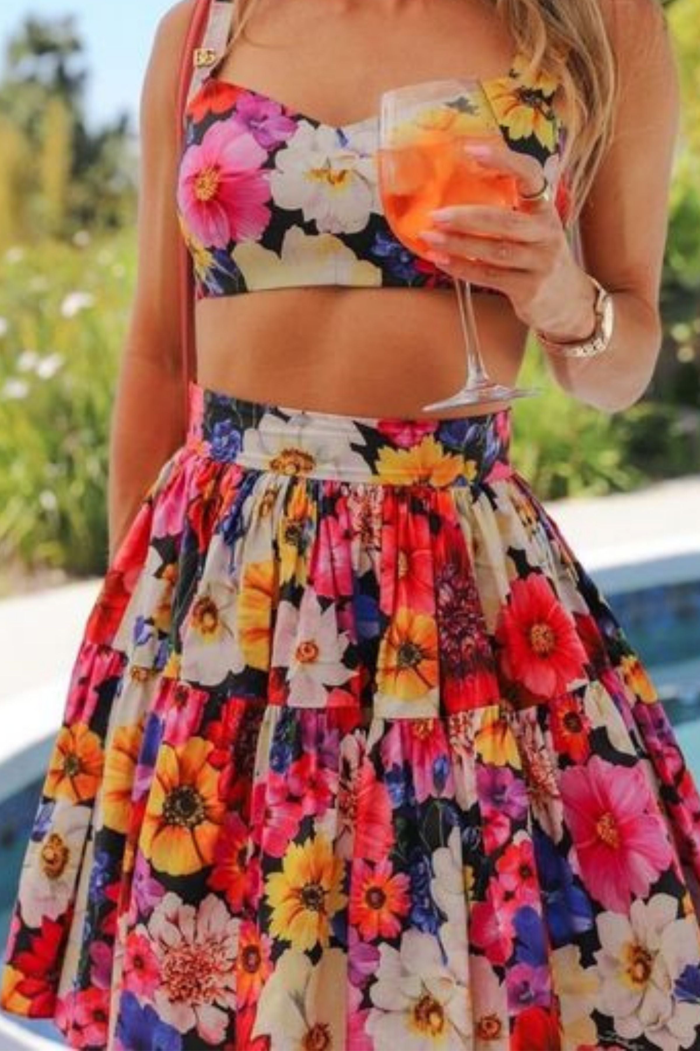 ITALY CAMI TOP AND SKIRT